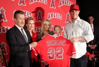 Los Angeles Angels of Anaheim Introduce Josh Hamilton
